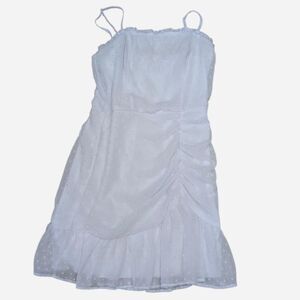 Women's White Knee Length Dress